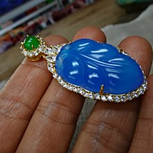 《藍晶寶石玉石特賣→〈包臺項鍊系列〉→附證書  天然冰種清透酒精藍玉髓  包臺項鍊→Z820-26 歷史價格詳細信息