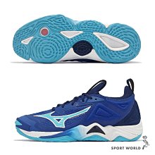 Mizuno 美津濃 排球鞋 Wave Momentum 3 男鞋 女鞋 白 藍 襪套式 抓地 緩衝 室內運動 V1GA2312-21 歷史價格詳細信息