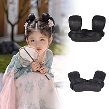 兒童漢服假髮包盤發古裝一體式發箍古風假髮女童造型髮飾髮髻頭飾 歷史價格詳細信息