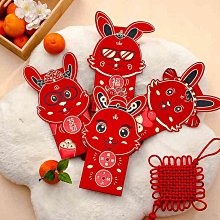 兔年立體Q版燙金紅包袋2組12入（6入/組）款式隨機出貨 紅包袋 兔年紅包袋 新年紅包 歷史價格詳細信息