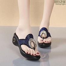 水鑽拖鞋女外穿夏季新款時尚平底夾腳人字拖舒適沙灘鞋防滑涼拖鞋 歷史價格詳細信息