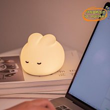 【優選】夢兔小夜燈矽膠拍拍燈夜燈usb充電餵奶兒童LED床頭伴睡小夜燈 歷史價格詳細信息