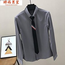 【襯衫】襯衫男長袖韓版潮流帥氣男裝衣服潮牌男士春秋上衣休閑條紋白襯衣 歷史價格詳細信息