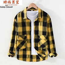 男士襯衫長袖秋季新款青年時尚男裝潮流韓版修身條紋休閑翻領襯衣 歷史價格詳細信息