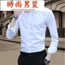 夏季短袖襯衫男 韓版修身襯衫 潮流休閒襯衣◇□♙夏季七分袖襯衫男薄款韓版修身潮流帥氣學生立領短袖白襯衣中 歷史價格詳細信息