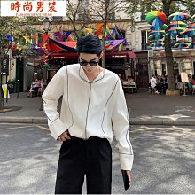 撞色襯衫男秋季上衣純棉四季開衫長袖休閑外套拼接夏季百搭外穿潮 歷史價格詳細信息