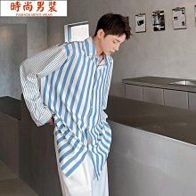 長袖襯衫 韓版寬鬆條紋口袋都會休閒襯衫【TJ9440】Doppler 現貨＋預購 歷史價格詳細信息