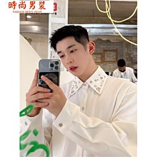 男襯衫 金盾高檔長袖襯衫男士無痕免燙商務寬松百搭寸衫休閑白襯衣服男裝 歷史價格詳細信息