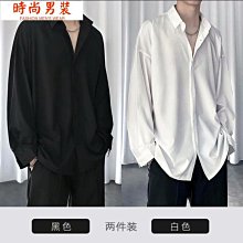 春秋長袖襯衫男韓版潮流帥氣複古港風寬鬆hi燈芯絨外套上衣 歷史價格詳細信息