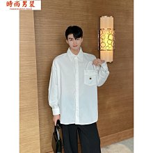 【襯衫男長袖秋冬】三件式】秋冬痞帥套裝男韓版寬鬆燈芯絨外套ins港風百搭襯衫 歷史價格詳細信息