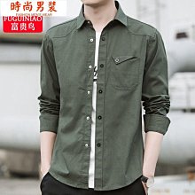 長袖襯衫男 秋裝 春秋襯衣 休閒男裝上衣 潮流帥氣外套男 潮牌襯衣 男士上衣服 歷史價格詳細信息
