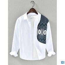 街頭集市【】100%純棉 新款 日系 時尚 男裝 長袖 口袋 長袖 襯衫 休閒 復古 潮流 男 棉 外套 CXCS 歷史價格詳細信息