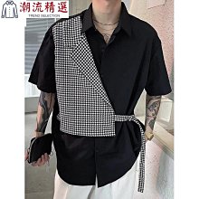 熱銷 假兩件風衣男中長款韓版潮流帥氣披風外套男寬松英倫大衣 可開發票 歷史價格詳細信息