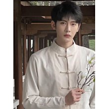 新中式唐裝盤扣燈芯絨立領棉衣中國風冬季羊羔毛棉服國潮外套男潮-雅怡尚品 歷史價格詳細信息