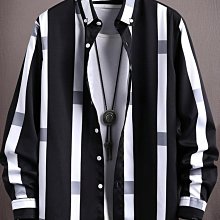 春季男長袖條紋襯衫青年韓版緊身成熟休閒寸潮流港風條形直條襯衫yizhizailus.my       10.11~時尚男裝 歷史價格詳細信息