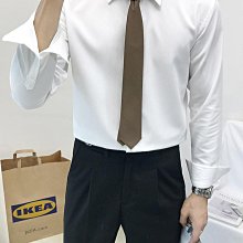 【襯衫】白色襯衫男士長袖春季韓版潮流修身高級襯衣潮牌2023新款痞帥襯衫 歷史價格詳細信息