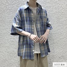 夏季短袖襯衫男港風格子寬松潮牌半袖襯衣百搭潮流休閑青少年上衣 大尺碼襯衫男 短袖襯衫 男生襯衫-MINTS名仕男裝 價格比較,價格查詢,歷史價格詳細信息