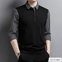 男士上衣 男士打底衫 長袖上衣男中青年刺繡圓領長袖T恤男2023新款衛衣男秋冬款上衣服修身打底衫-潮流好物 歷史價格詳細信息