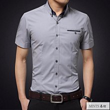短袖襯衫 男生襯衫 韓版立領素色素面圓領短版上衣短襯杉男 白襯衫 黑襯衫 落肩顯瘦男士商務上班工作白色黑色襯衫 歷史價格詳細信息