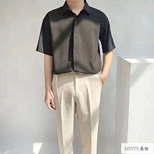 襯男 短袖襯 韓版襯 休閒襯 緊身襯 免燙襯 小版男裝 夏季男短袖襯 休閒痞帥七分袖冰絲襯 薄款五分袖襯 歷史價格詳細信息