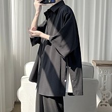 男夏季男士短袖麻襯衫七分寬松中國風男裝中年休閑外套上衣大碼男束腳褲休閒短褲短t恤襯衫甲 歷史價格詳細信息