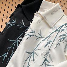 短袖襯衫男新中式男裝夏季輕熟風韓版修身免燙冰絲五分半中袖 歷史價格詳細信息