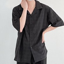 潮流細格子襯衫 薄款 短袖襯衫 反領襯衫 襯衣男 百搭日系風 韓版修身襯衫 格子襯衫(CW142)【壹號站】 歷史價格詳細信息