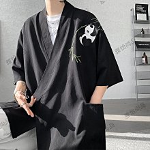 夏季新款棉麻短袖襯衫男大碼外貿跨境亨利立領歐碼沙灘襯衣-潮流空間 歷史價格詳細信息