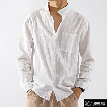麻襯衫男 長袖日系男士襯衫 長袖襯衫 男士白襯衫 中國風男裝襯衣  寬鬆大碼男士薄外套 棉麻休閒上衣 港風襯衣-潮男服飾 歷史價格詳細信息