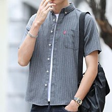短袖襯衫 夏季薄款 條紋襯衫外套男 高品質 潮牌ins休閒衣服 短袖男 潮流男士短袖襯衫-潮男服飾 歷史價格詳細信息