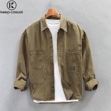 2024年春季新款襯衫男長袖輕熟休閒翻領純色中年襯衣男高級感 歷史價格詳細信息