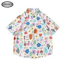 M-8XL 韓系小熊印花短袖男裝 大尺碼T恤男 寬鬆上衣 夏季五分袖衣服 圓領t恤  男生衣著 加大【滿299元發貨】 歷史價格詳細信息