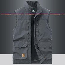 戶外男士休閑馬甲春秋薄款坎肩多口袋背心男攝影釣魚透氣速干馬夾 歷史價格詳細信息