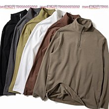 男士長袖上衣 男士打底上衣 拉鏈立領衛衣男士簡約長袖t恤青少年春秋季美式新款潮牌休閑上衣 歷史價格詳細信息