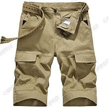 工裝短褲男 夏天短褲 多口袋耐磨工作褲 卡其色 鬆緊腰抽繩綁帶寬版短褲 五分褲 五分褲 休閒短褲 學院風 大尺碼 歷史價格詳細信息