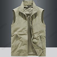 春秋新款男士馬甲戶外釣魚背心多口袋工裝馬夾運動機能坎肩外套薄 歷史價格詳細信息