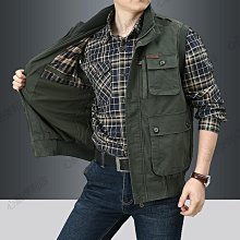 春秋新款馬甲男土戶外休閒中青年攝影釣魚無袖背心馬夾運動外套男男生衣著馬甲春夏薄款馬甲攝影導演記者背心多袋無袖  滿599免運 歷史價格詳細信息