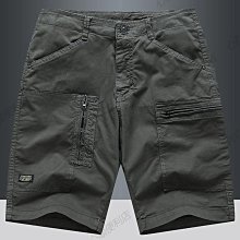 夏季男士多口袋工裝休閑短褲水洗紗卡復古五分褲寬松大褲衩 歷史價格詳細信息