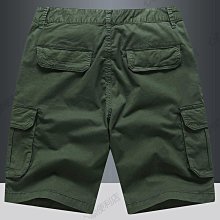 夏季男士多口袋工裝休閑短褲水洗紗卡復古五分褲寬松大褲衩 歷史價格詳細信息