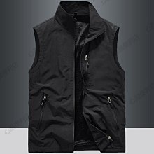 馬甲外套男春秋薄款戶外速乾透氣坎肩立領休閒中年馬夾男背心外套 工裝素色背心 無袖外套 多口袋機能外套 戶外登山攝影背心29440 歷史價格詳細信息