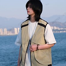 Ja1從不熬夜日系復古工裝豎條紋短袖襯衫男女情侶cityboy百搭外套-心願便利店 歷史價格詳細信息