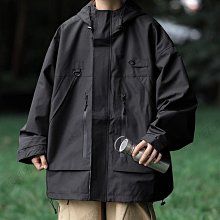 山系戶外多口袋連帽衝鋒衣防風套頭機能夾克外套男春 馬登工裝強推 歷史價格詳細信息