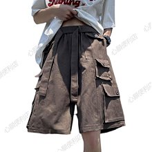 日系男裝 工裝短褲男夏季新款運動飄帶設計五分休閑褲子 歷史價格詳細信息