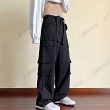 工裝褲 美式復古褲子男 夏季寬鬆直筒 哈倫褲束腳 工裝男 Z0043-鑫星精選 歷史價格詳細信息
