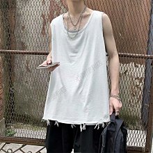 無袖T恤男夏季坎肩個性潮流嘻哈潮牌港風背心網紅ins馬甲夏天外穿-毛毛男裝 歷史價格詳細信息