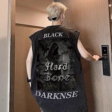 背心男夏季ins潮流無袖反光翅無袖背心 簡約潮牌背心 坎肩汗背心韓版 休閒背心 大呎碼背心 寬鬆背心 無袖t恤 男~鑫星精選 歷史價格詳細信息