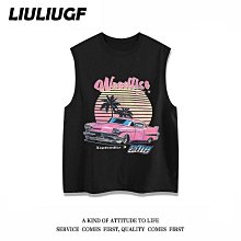 夏寬鬆健身背心男運動短袖訓練背心美式個性背心純棉無袖全棉印花-毛毛男裝 歷史價格詳細信息