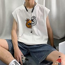 大尺碼夏季背心男潮流百搭寬鬆休閒上衣圓領無袖上衣學院風薄款透氣運動背心無袖上衣大尺碼lord-MINTS名仕男裝 歷史價格詳細信息