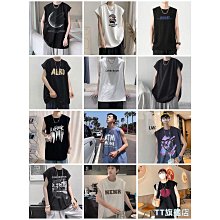 (多款可選)M-8XL夏季字母印花寬鬆背心 大尺碼休閒百搭圓領背心 男女背心坦克 坎肩 背心男ATBX03【Fizze】 歷史價格詳細信息