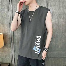 新款坎肩背心男學生寬松運動潮流港風漸變色夏季無袖t恤上衣-毛毛男裝 歷史價格詳細信息